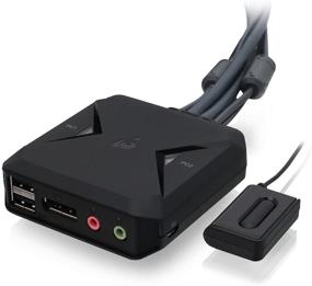 img 4 attached to 💻 Black IOGEAR 2-Port USB DisplayPort Cable KVM Switch