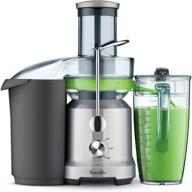 🥤 breville bje430sil juice fountain cold centrifugal juicer: silver, ultimate extraction power логотип