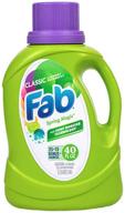 powerful and refreshing: fab spring magic liquid laundry detergent, 40-oz logo