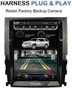 img 1 attached to 🚗 FLYUNICE 10.4 дюймов Android 9.0 вертикальный экран автомагнитола для Cadillac Escalade 2007-2014 - GPS, Bluetooth, WiFi, управление рулевым колесом