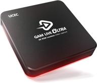 🎮 ucec gam live ultra 4k60 захват видеокарты с hdr10, rgb, запись видео без потерь, высокая частота обновления 240fps, нулевая задержка, потоковая передача с ультранизкой задержкой, для ps5, ps4, xbox series x/s, xbox, usb 3.0 логотип