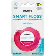 🧵 pack of 5 dr. tung's smart floss, 30 yds, natural cardamom flavor - colors may vary logo
