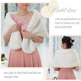 img 1 attached to Bodiy Shawls Wedding Sleeveless Bridesmaids Women's Accessories for Scarves & Wraps