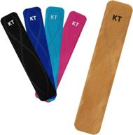 kt tape pro sports tape: 20 precut elastic strips in stealth beige логотип