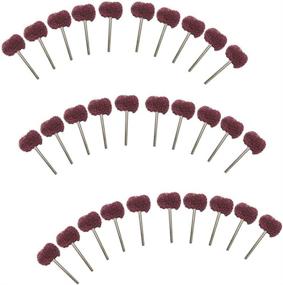 img 3 attached to 🛠️ NIUPIKA Abrasive Buffing Wheels Grinding Accessories Set - 30 Pcs 3mm Rotary Tool Polishing Buffs