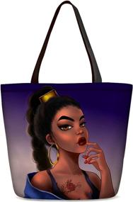 img 4 attached to 👜 Afro-American Business Shopping Women's Handbags & Wallets for Shoulder Satchels