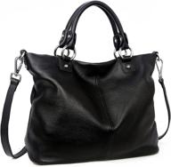 👜 stylish leather shoulder handbags: top handle crossbody women's handbags & wallets for fashion-forward ladies logo