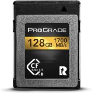 💾 prograde digital 128gb gold series cfexpress type b memory card for cameras - optimal file transfer & large storage solution logo