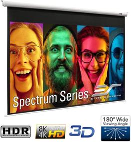 img 1 attached to 🎥 Экран проектора Elite Screens Spectrum Electric Motorized: диагональ 120 дюймов 4:3 + диагональ 110 дюймов 16:9, домашний кинотеатр Ultra HD 8K / 4K Ready, электрический 120В