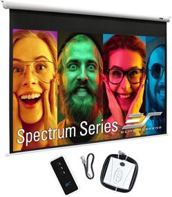 img 4 attached to 🎥 Elite Screens Spectrum Electric Motorized Projector Screen: 120-inch Diagonal 4:3 + 110-inch Diagonal 16:9, Home Theater 8K/4K Ultra HD Ready Projection, ELECTRIC120V