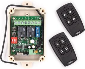 img 4 attached to 🔌 Solidremote Wireless Relay Switch Kit-1: 2-Channel 433MHz Receiver with 2 FCC ID Transmitters for Garage Door Openers, Cars, LED Lights & More - 12V-24V Universal Solution