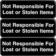 responsible lost stolen articles sign logo