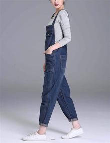 img 2 attached to Medium Women's Casual Overalls from Soojun - Convenient and Stylish Women's Clothing