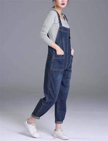 img 1 attached to Medium Women's Casual Overalls from Soojun - Convenient and Stylish Women's Clothing