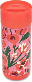 img 3 attached to 🌸 ban.do Insulated Coffee Mug, Las Flores - 16 Ounce Pink/Red Floral Stainless Steel Travel Cup with Lid