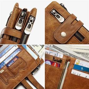 img 2 attached to Bifold Security Genuine Leather Organizer Men's Accessories