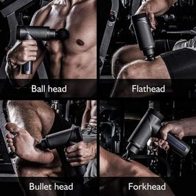 img 3 attached to Pain Relief Percussion Muscle Massager Gun with 6 Adjustable Speeds & 6 High-Intensity Vibration Heads for Deep Tissue Massage