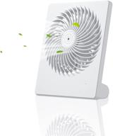 🌬️ geeutie mini personal fan: usb table fan with 3 adjustable speeds, quiet operation, aromatherapy design, rechargeable battery for 6-hour wireless use - perfect for home office, dorm, and outdoor activities logo