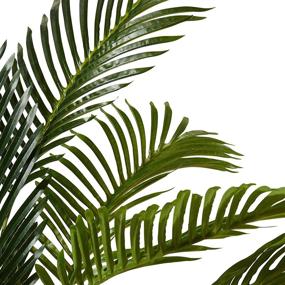 img 3 attached to 🌴 Enhance Your Home and Office with Elements Artificial Areca Palm Tree - 32-Inch, Green