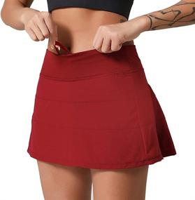 img 3 attached to 🏃 MCEDAR Women's Athletic Tennis Golf Skorts Skirts with Pocket - Versatile Pleated Skirts for Workout, Running, and Casual Sports