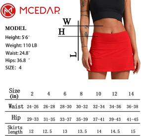 img 1 attached to 🏃 MCEDAR Women's Athletic Tennis Golf Skorts Skirts with Pocket - Versatile Pleated Skirts for Workout, Running, and Casual Sports