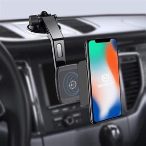 img 3 attached to WixGear Magnetic Mount: Universal Dashboard Curved Phone Car Holder with Swift-snap Technology