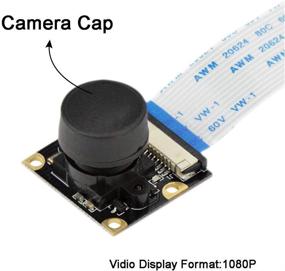 img 2 attached to 📷 E&amp;O Fisheye Wide Angle Camera Module: Enhanced Day/Night Vision Webcam Sensor for Raspberry Pi 3 B, Pi 4B, A/B/B+ and 3 B+