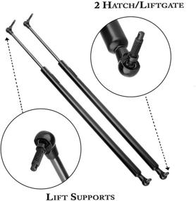 img 4 attached to 🔧 Pair of (2) Rear Liftgate Lift Supports Gas Springs Shocks 4535 for Chrysler Town & Country 2001-2007, Chrysler Voyager 2001-2003, Dodge Caravan 2001-2007, Dodge Grand Caravan 2001-2007