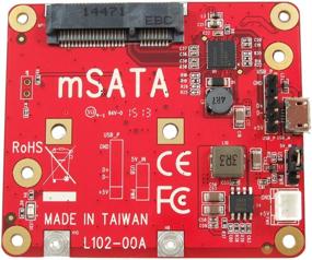 img 3 attached to Ableconn Raspberry Pi USB 🍓 to mSATA конвертер платы расширения соединяемой стопкой