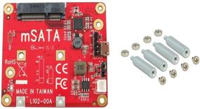 img 1 attached to Ableconn Raspberry Pi USB 🍓 to mSATA конвертер платы расширения соединяемой стопкой