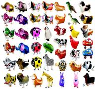 cugbo 20pcs set walking animals balloons: fun-filled birthday party decor for kids! логотип