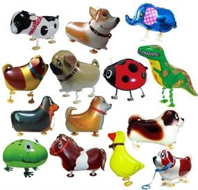 img 3 attached to CUGBO 20Pcs Set Walking Animals Balloons: Fun-filled Birthday Party Decor for Kids!