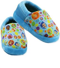 img 4 attached to 🐠 Cozy Bubble Guppies Plush A-Line Slippers for Toddler Boys and Girls