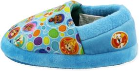 img 2 attached to 🐠 Cozy Bubble Guppies Plush A-Line Slippers for Toddler Boys and Girls