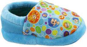 img 1 attached to 🐠 Cozy Bubble Guppies Plush A-Line Slippers for Toddler Boys and Girls