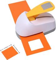 🔲 craft lever punch: 2.15 x 2.15 inch square (3 inch corner to corner) diy handmade paper punch logo