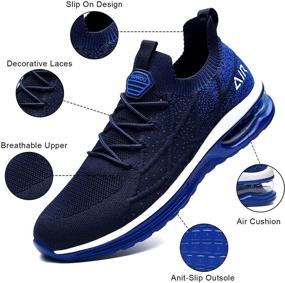 img 3 attached to Men's Athletic Shoes 👟 for Running, Jogging, Tennis and Fitness