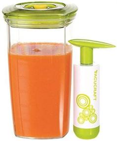 img 1 attached to 🍹 Vacucraft VC-060 Juice Saver: 20 oz Clear Container for Optimal Freshness