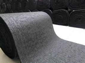 img 1 attached to Black UV Stabilized Boat Trailer Bunk Carpet - 12ft x 1ft - 12oz+ Low Water Retention Polypropylene