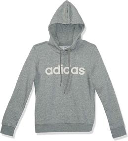 img 4 attached to 👘 Functional Fashion: adidas Women's Essentials Linear Pullover Hoodie