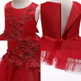 img 1 attached to Enchanting Flower Princess Tulle Formal Pageant Dresses for Girls