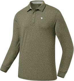 img 4 attached to Rdruko Men's Moisture Wicking Collared Clothing with Dry Fit Technology for Shirts