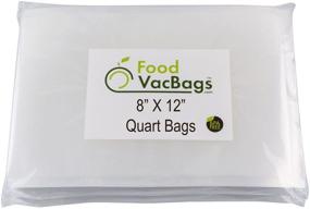 img 2 attached to FoodVacBags 100 8x12 Vacuum Seal Bags: Sous Vide Cooking, Food Storage, BPA Free, Commercial Grade, Heavy Duty