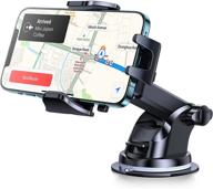 📱 andobil car phone holder easy clamp - anti shake, strong suction, universal dashboard air vent windshield hands-free mount for all mobile phones logo