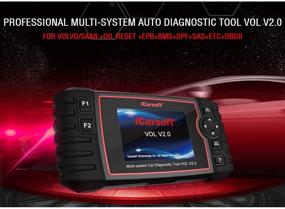 img 1 attached to 🔧 Enhanced iCarsoft Auto Diagnostic Scanner VOL V2.0 for Volvo/SAAB - ABS Scan, Oil Reset, ABS Bleeding, Injector Coding, and More