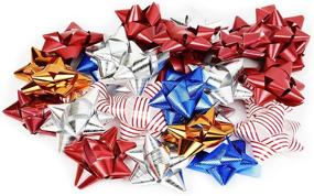 img 3 attached to 🎁 Assorted Color Peel N Stick Gift Bows - Pack of 36 Self Adhesive Gift Bows