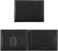 upgrade your style with johnston murphy's super wallet for men in classic black logo