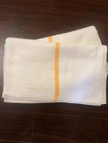 img 2 attached to Premium OMNI LINENS 24 Gold/Orange Stripe Bar Mops: High-Quality Towels for Restaurant and Commercial Kitchens - 32oz