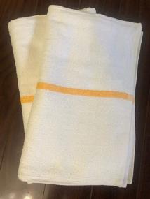 img 3 attached to Premium OMNI LINENS 24 Gold/Orange Stripe Bar Mops: High-Quality Towels for Restaurant and Commercial Kitchens - 32oz