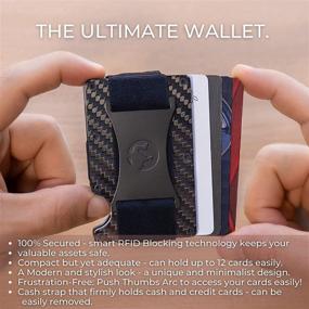 img 3 attached to Streamline Your Style with the Denomad Carbon Fiber Slim Wallet